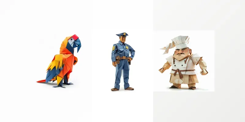 Origami Characters generated by undefined