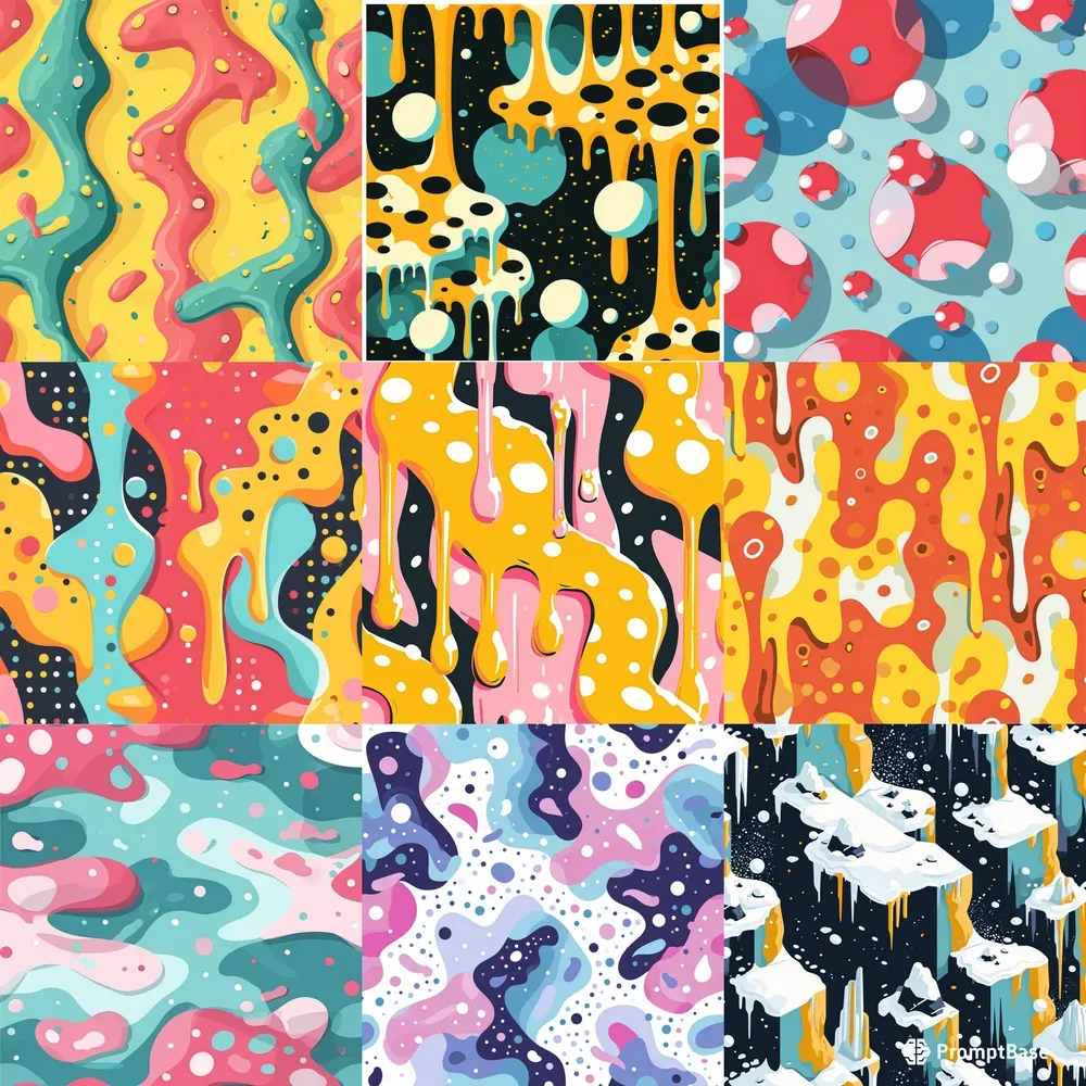 Melting Polka Dot Patterns