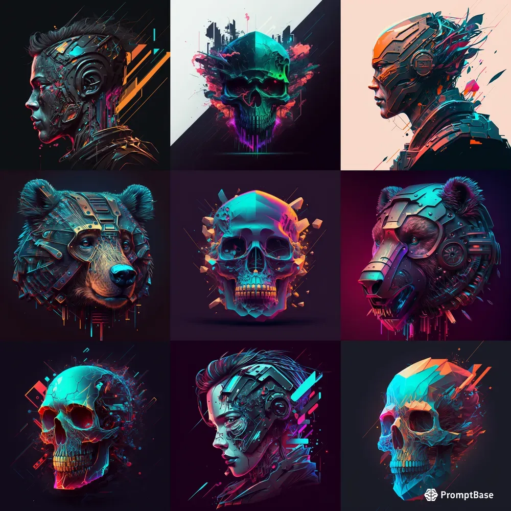 Vibrant Color Futuristic Illustrations