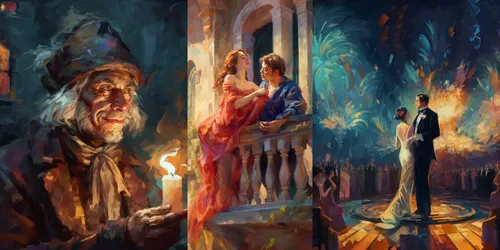 Famous Books Illustrations generated by midjourney