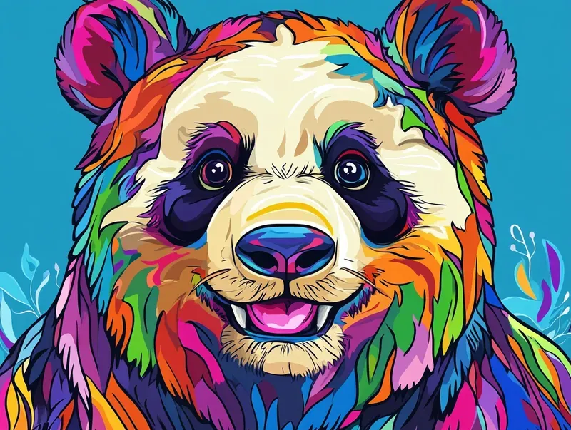 Colorful Doodle Animal Illustrations