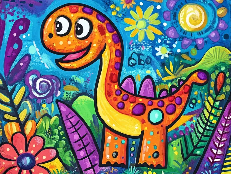 Colorful Doodle Animal Illustrations