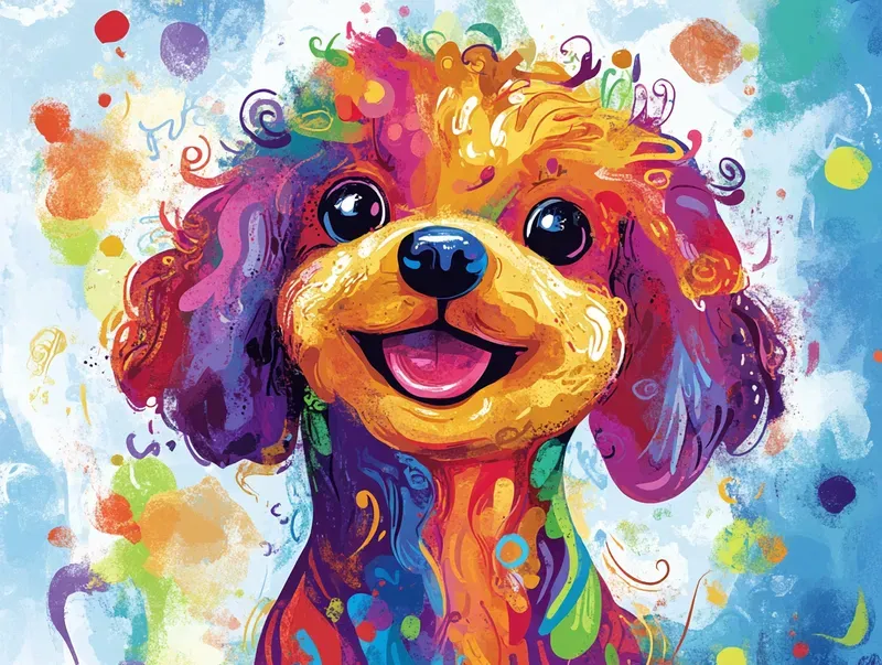 Colorful Doodle Animal Illustrations