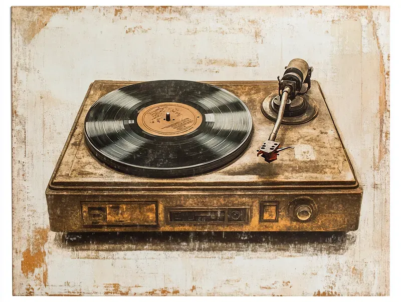 Retro Press Vintage Print Style Art