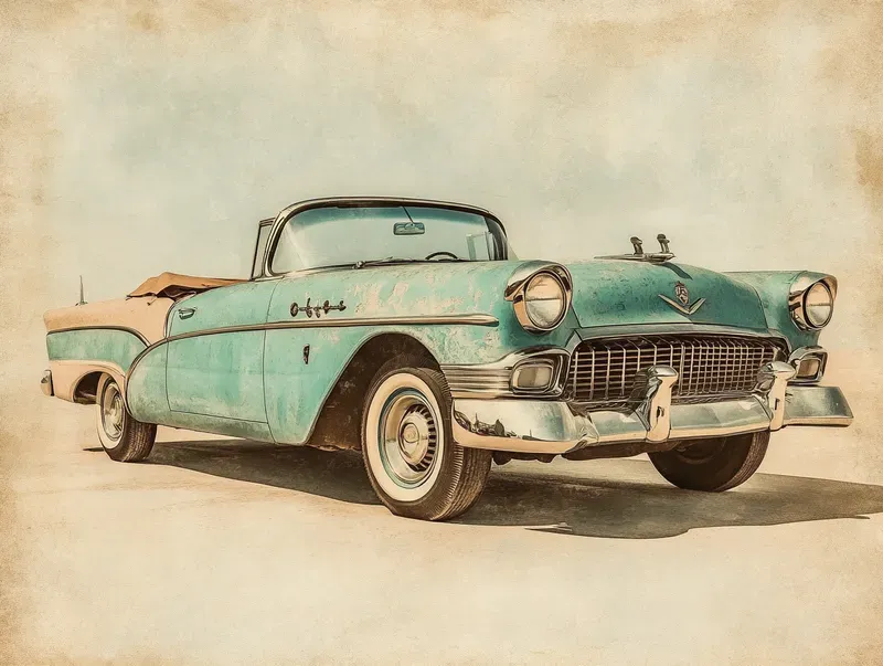 Retro Press Vintage Print Style Art
