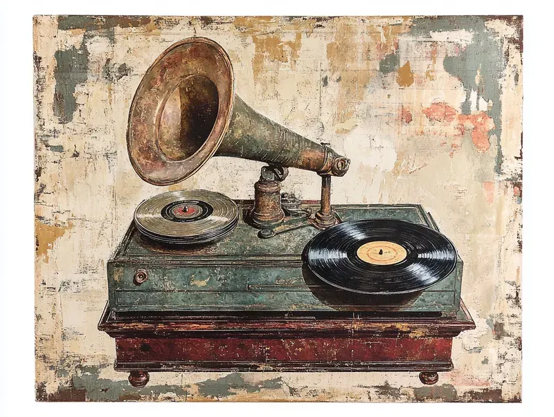 Retro Press Vintage Print Style Art