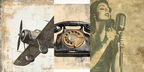 Retro Press Vintage Print Style Art generated by midjourney