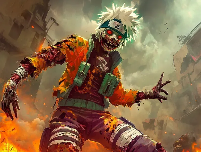 Whimsical Shonen Anime Zombie Heroes