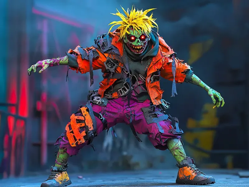 Whimsical Shonen Anime Zombie Heroes