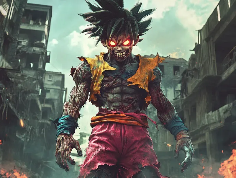 Whimsical Shonen Anime Zombie Heroes