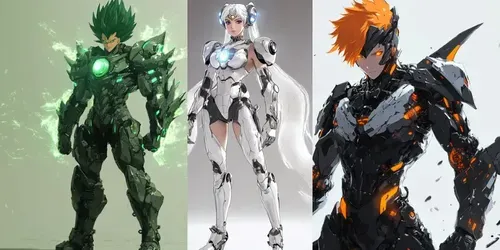 Anime Hero Mechanical Fantasies generated by midjourney
