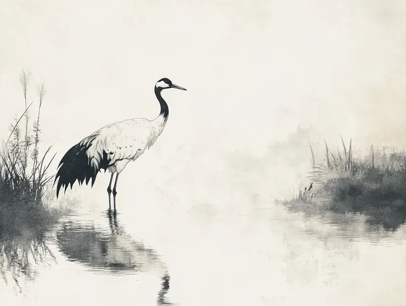 Zen Minimalist Japanese Ink Art