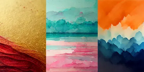 Watercolour Painted Backgrounds generated by midjourney