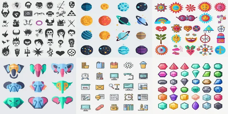 Illustrated Icon Packs generated by undefined