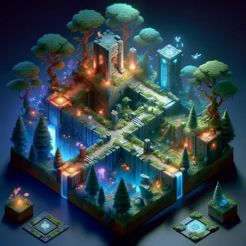 3D Isometric Game Blocks