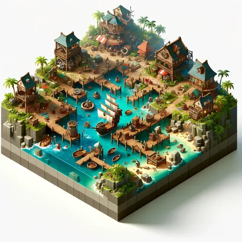 3D Isometric Game Blocks