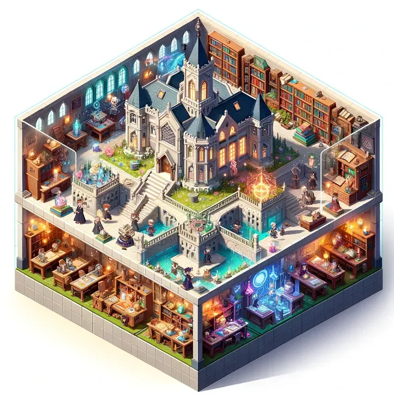 3D Isometric Game Blocks