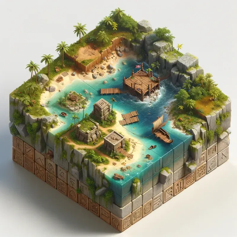 3D Isometric Game Blocks