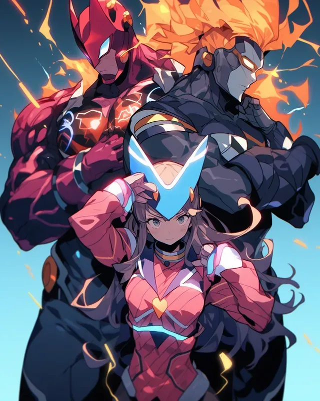 Anime Hero Character Design Concept Art