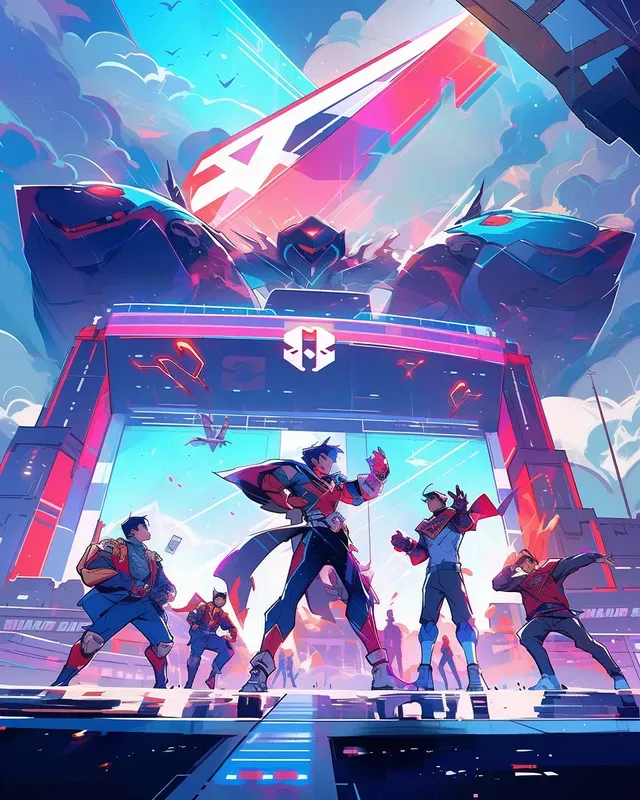 Anime Hero Character Design Concept Art