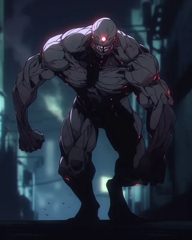 Flexing Alien Character Concept Art