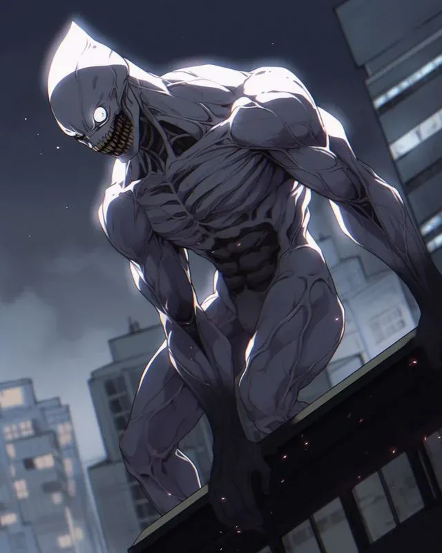 Flexing Alien Character Concept Art