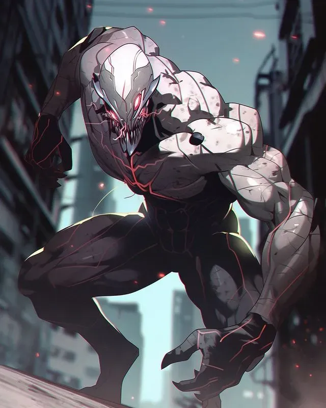 Flexing Alien Character Concept Art