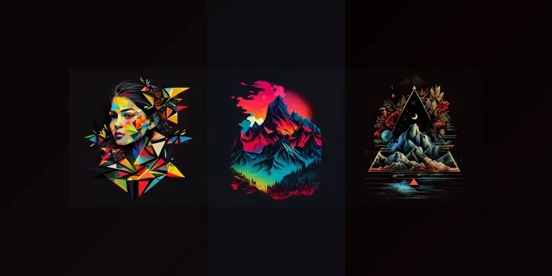 Futuristic Neon T-shirt Designs generated by undefined