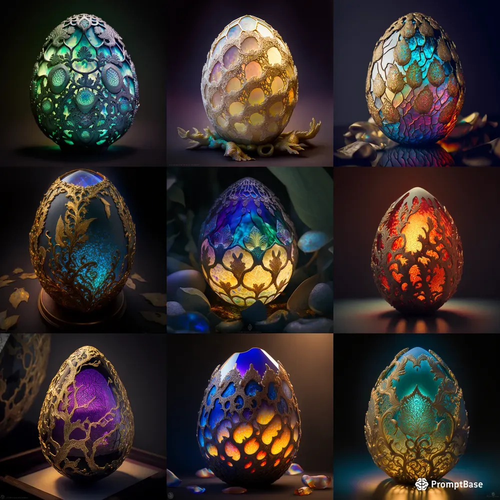 Fantasy Epic Dragon Eggs