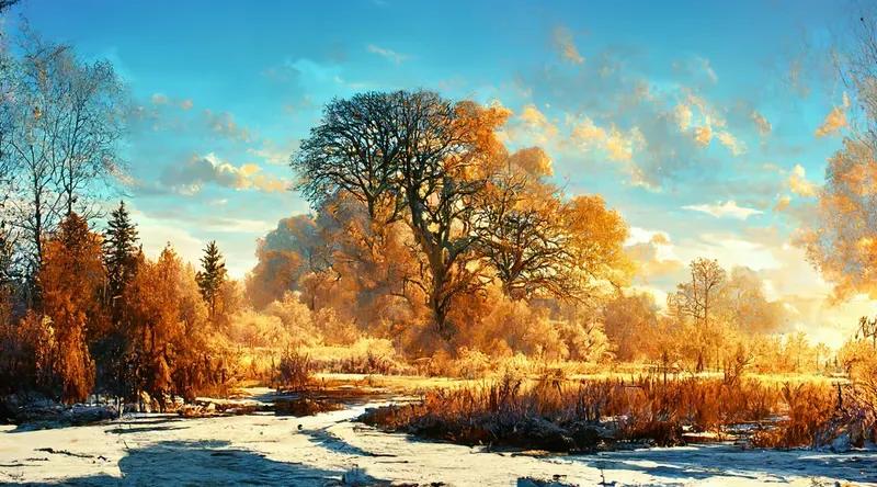 Nature Landscape Backgrounds - Winter