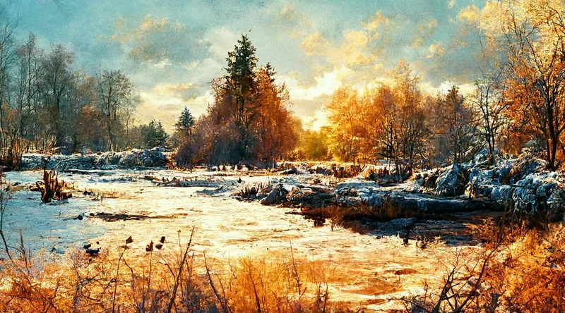 Nature Landscape Backgrounds - Winter