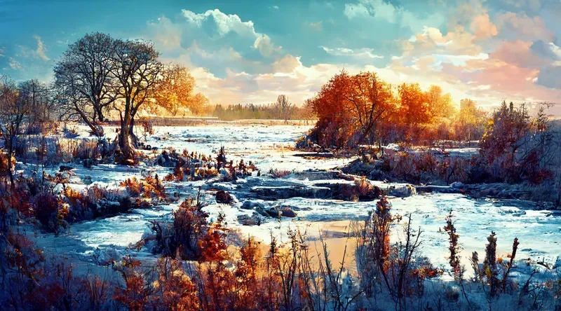 Nature Landscape Backgrounds - Winter