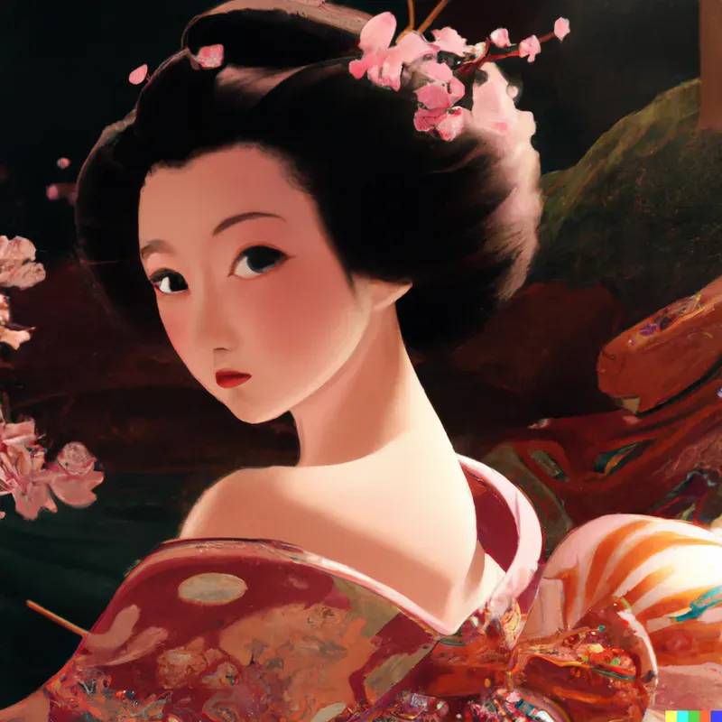 Geisha Pin-up Art