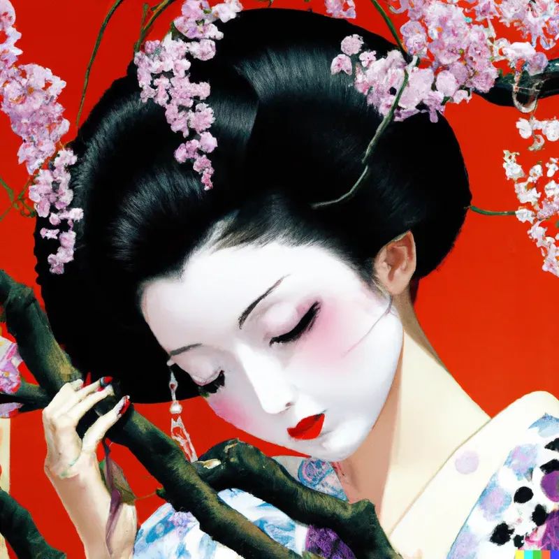 Geisha Pin-up Art
