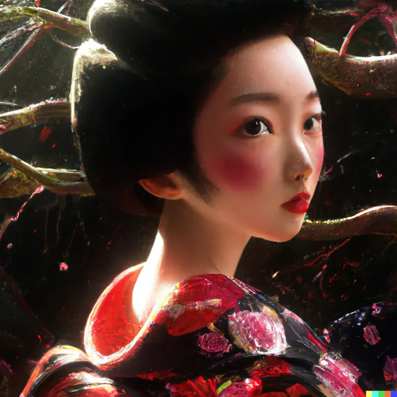 Geisha Pin-up Art