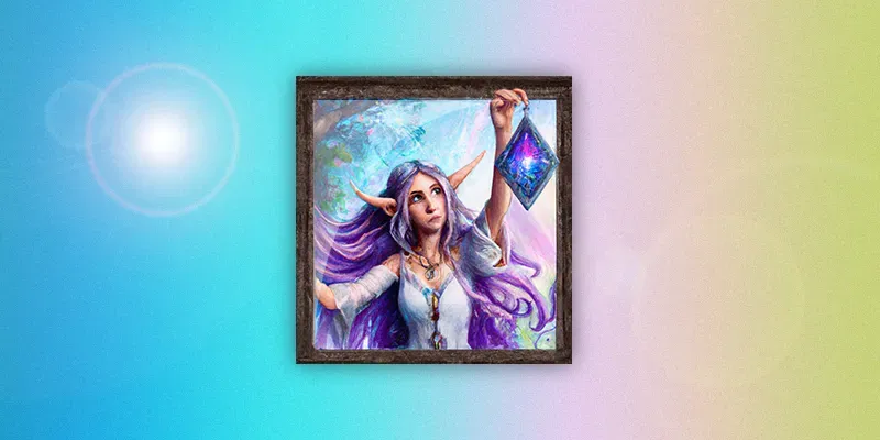 DND Character Portrait - Elf Wizard generated by undefined
