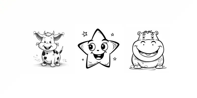 Coloring Characters For Toddlers generated by undefined