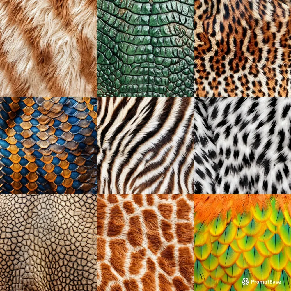 Premium Vector  Set of wild animal fur print seamless patterns