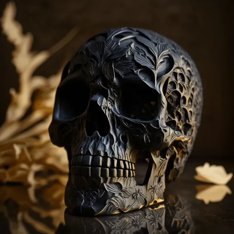 Carved Designer Skulls