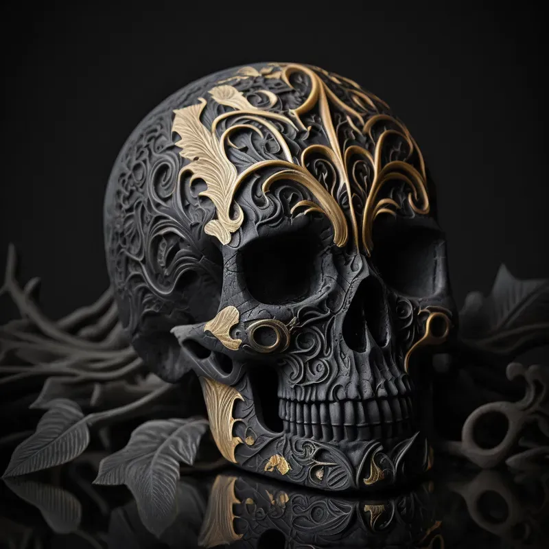 Carved Designer Skulls