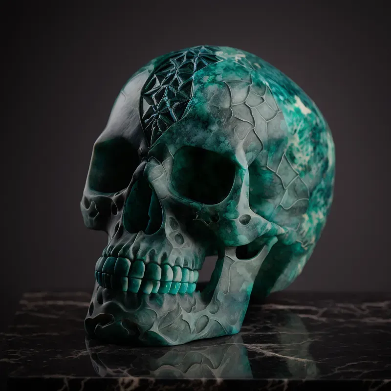 Carved Designer Skulls