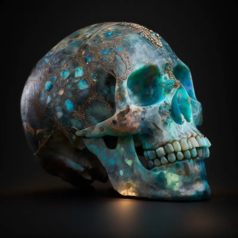 Carved Designer Skulls