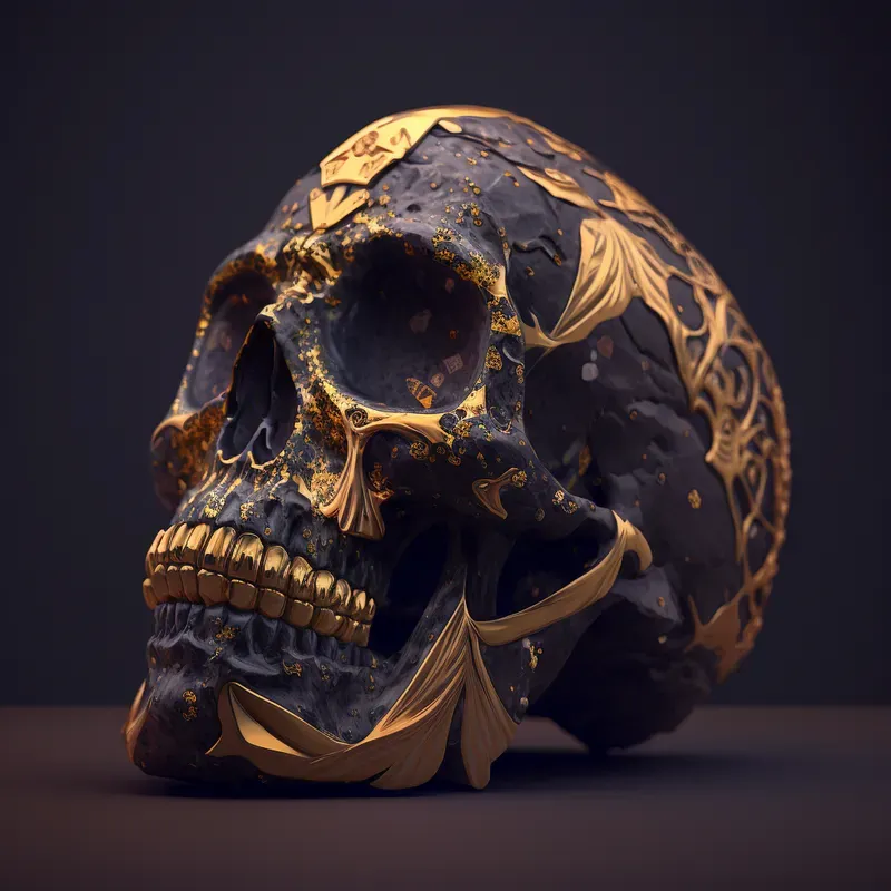 Carved Designer Skulls