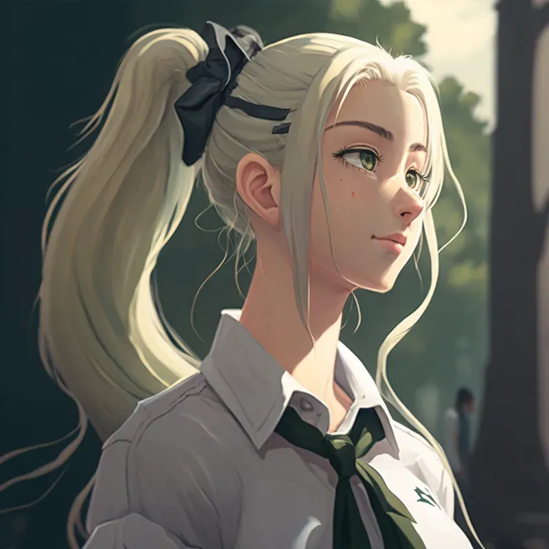 Cute Anime Girls In School Uniforms