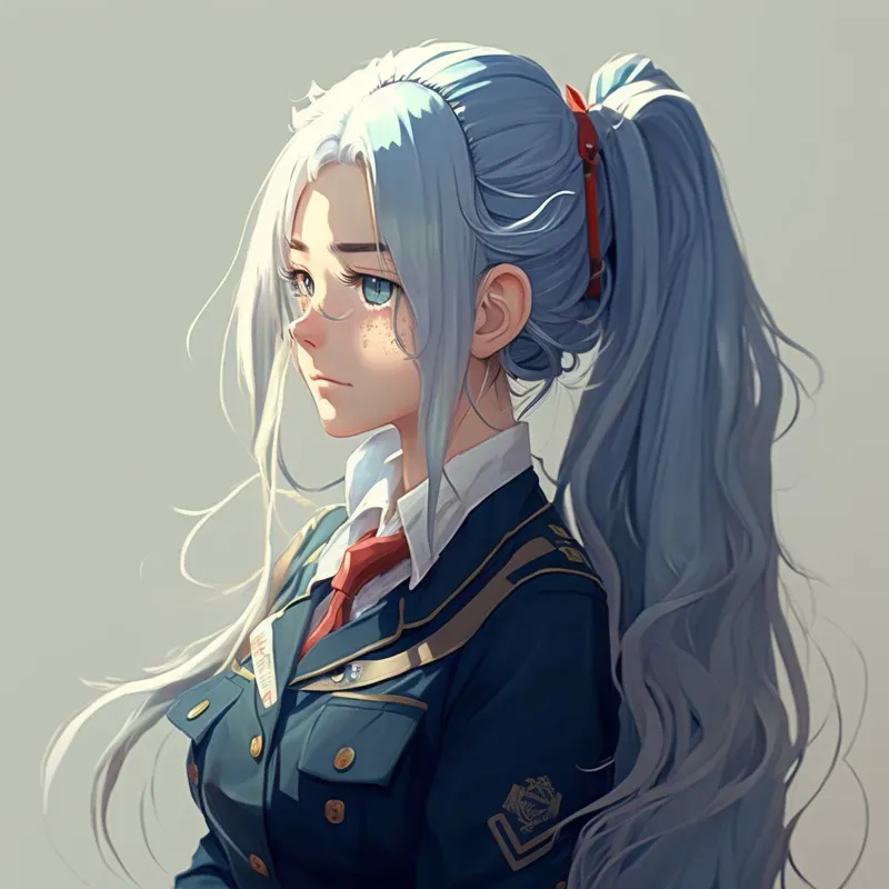 Cute Anime Girls In School Uniforms
