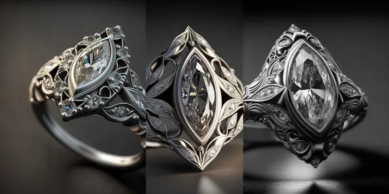 Vintage Diamond Rings generated by undefined