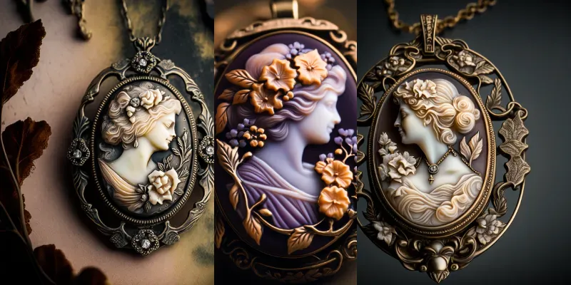 Vintage Cameo Jewelry generated by undefined