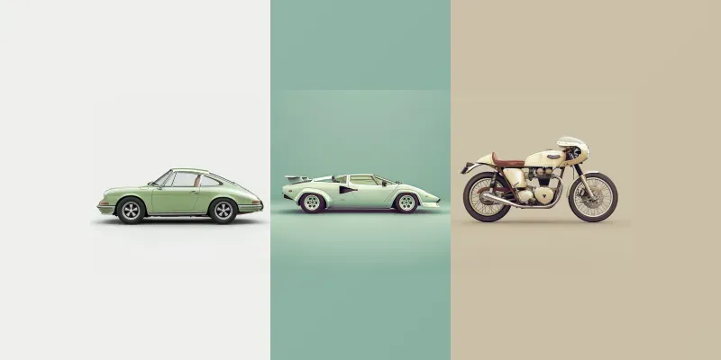 Professional Side View Photos Of Cars generated by undefined