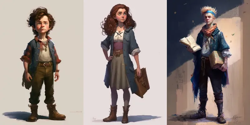 DnD Peasant Style Characters generated by undefined