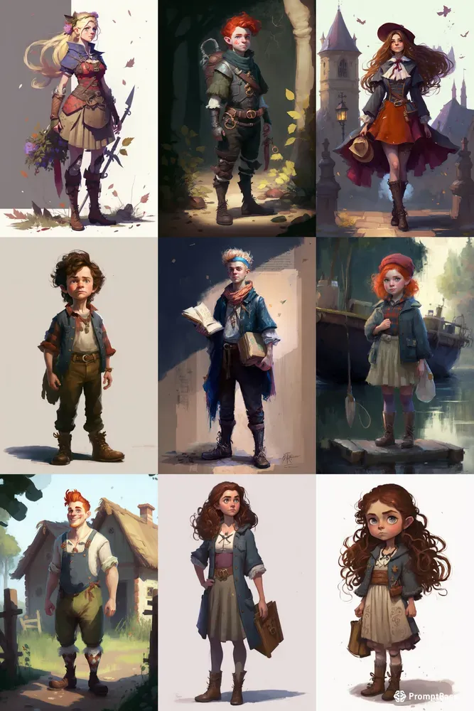 DnD Peasant Style Characters